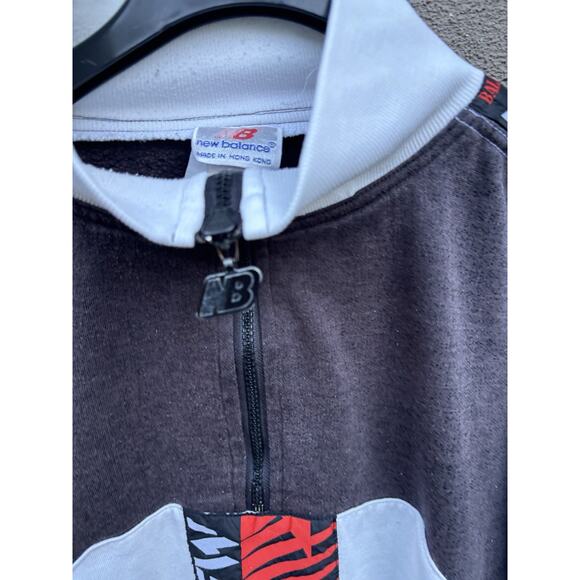 Vintage 90s New Balance Hong Kong Jacket 1/4 Zip Size XL White - Picture 10 of 16